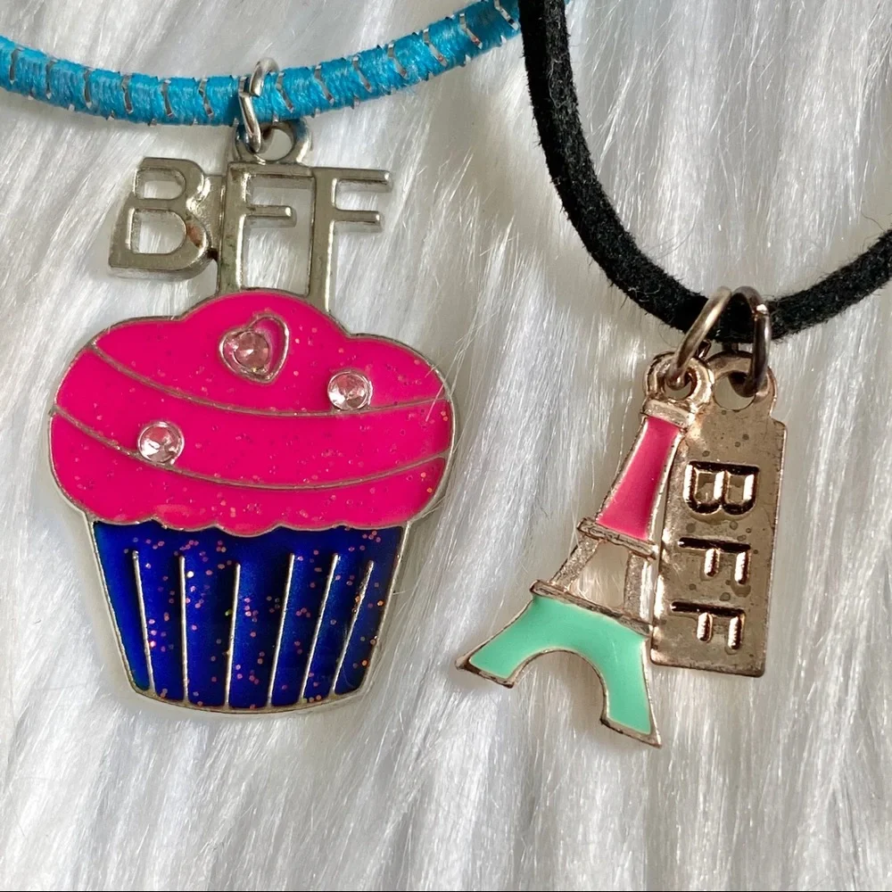 Girls' Best Friends Forever BFF Necklace Set of Two